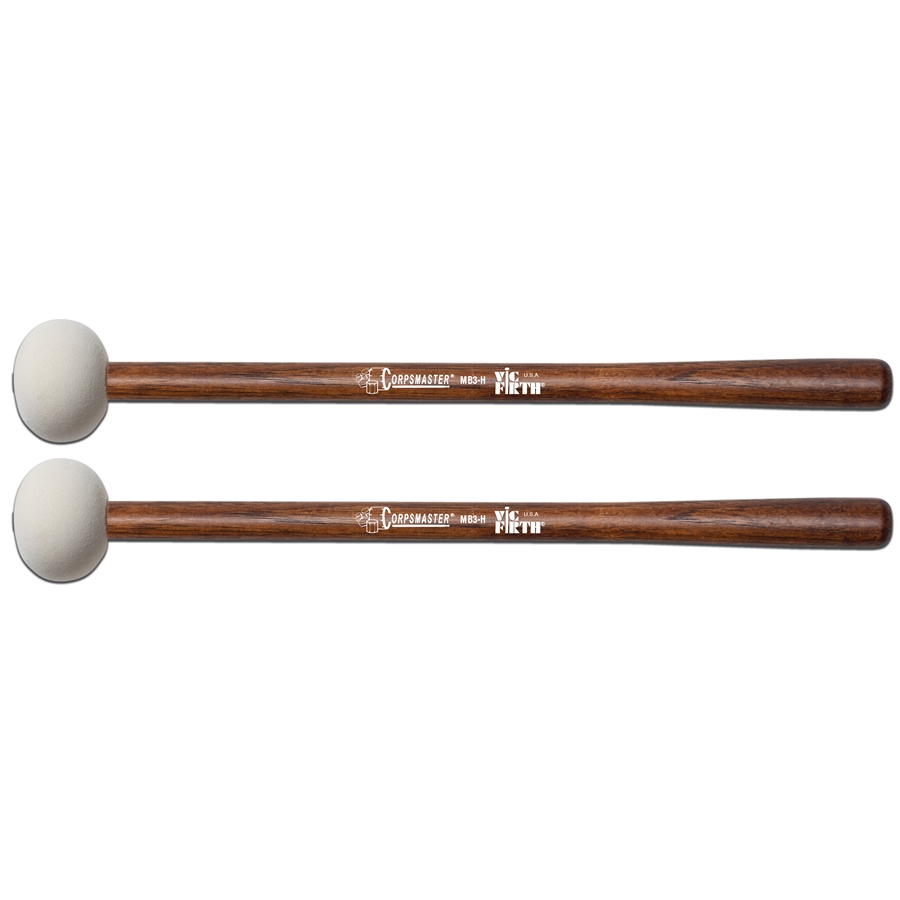 VIC FIRTH MB3H-  CORPSMASTER BASS MALLETS LARGE