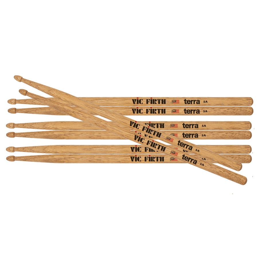 VIC FIRTH 5AT - BACCHETTE AMERICAN CLASSIC TERRA PACK 3+1