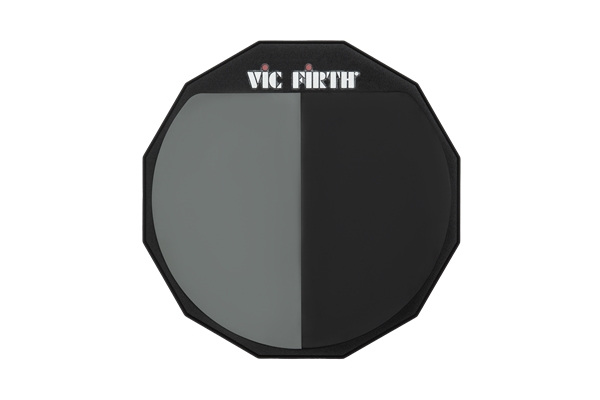 VIC FIRTH PAD12H - SINGLE SIDED 2 SURFACE PRACTICE PAD 12