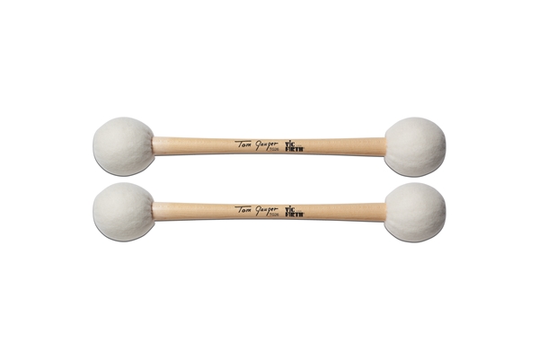 VIC FIRTH TG26 - SYMPHONIC COLLECTION BASS DRUM MALLETS SIGNATURE TOM GAUGER DOUBLE END
