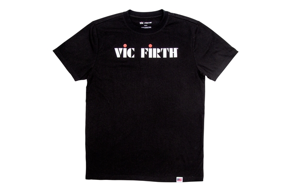 VIC FIRTH PTS20LOGOM - BLACK LOGO TEE - MEDIUM