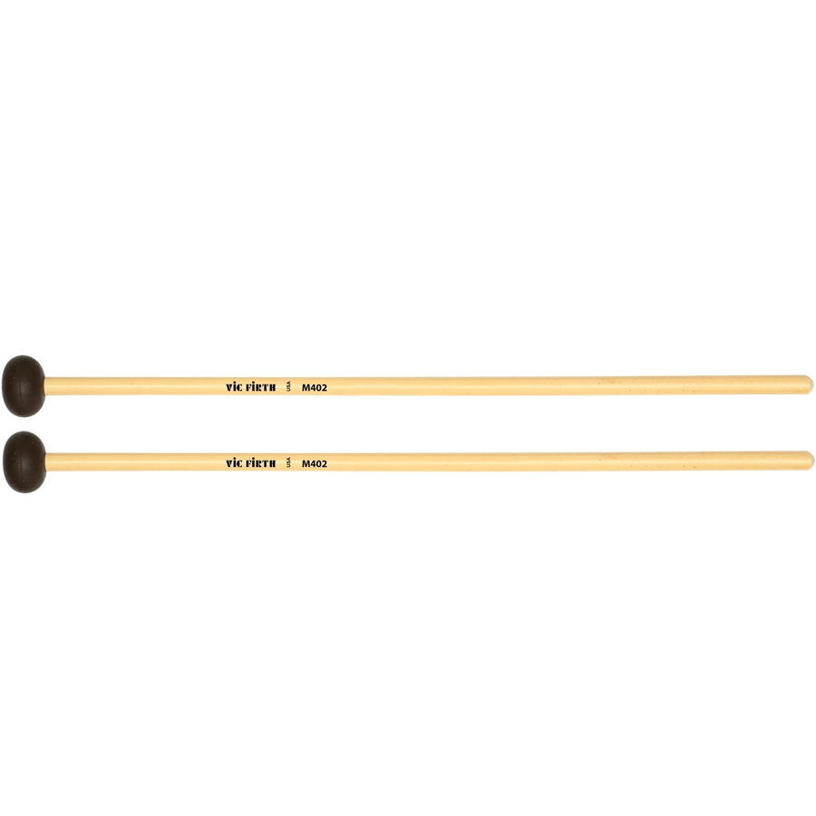 VIC FIRTH M402 - ARTICULATE SERIES MALLET - MED.SOFT RUBBER OVAL