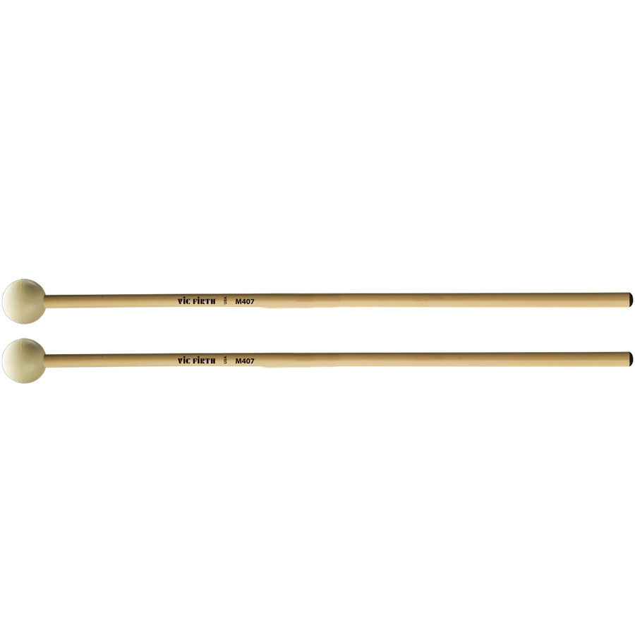 VIC FIRTH M407 - ARTICULATE SERIES MALLET - SOFT RUBBER ROUND