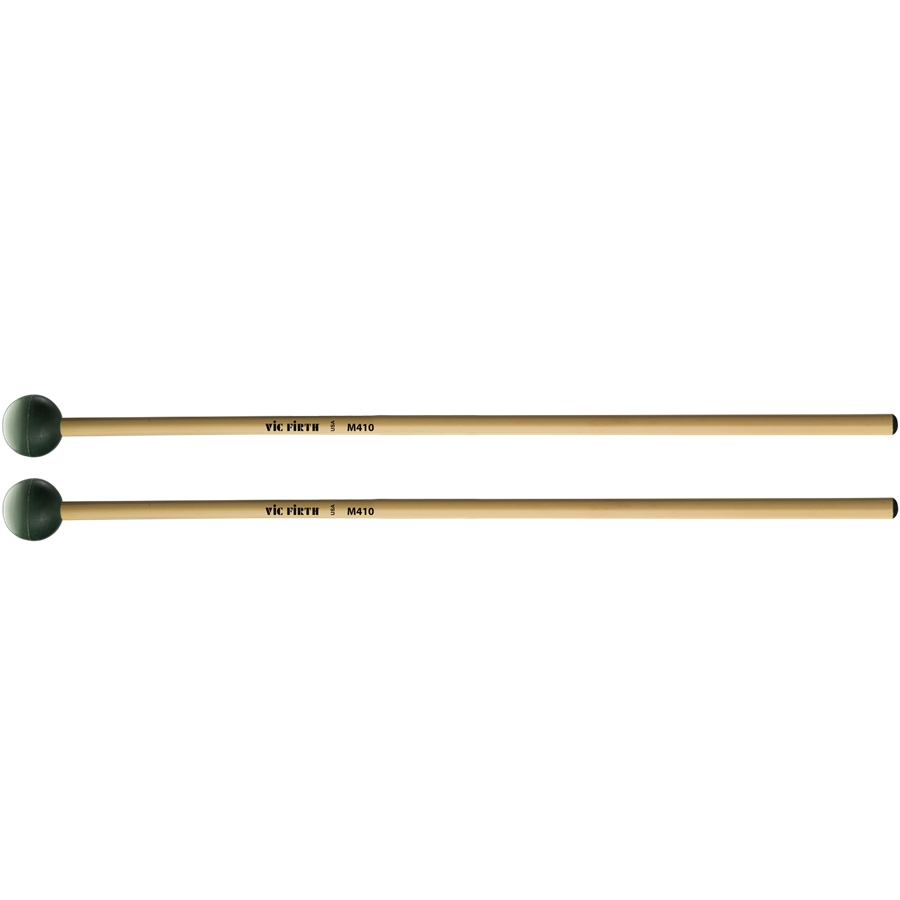 VIC FIRTH M410 - ARTICULATE SERIES MALLET - MED. HARD RUBBER ROUND