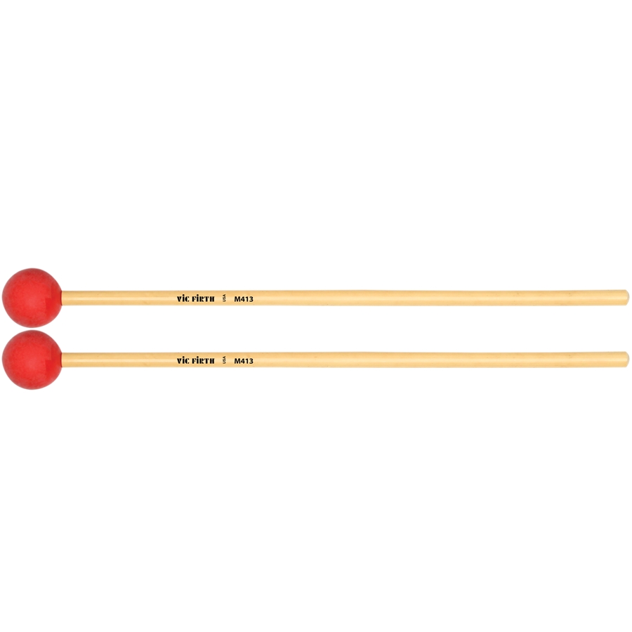 VIC FIRTH M413 - ARTICULATE SERIES MALLET - MED. HARD SYNTHETIC ROUND