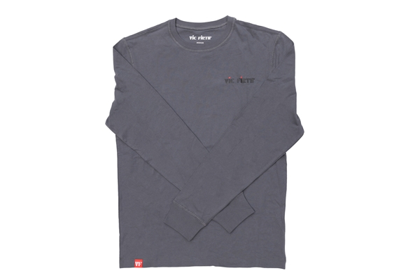 VIC FIRTH VALS0012 GRAY LONG SLEEVE TEE MEDIUM