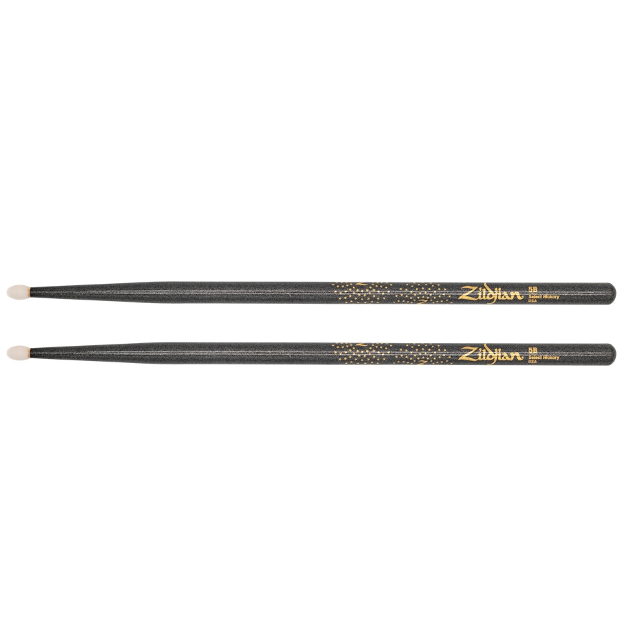 ZILDJAN Z CUSTOM LE DRUMSTICK COLLECTION 5B BLACK CHROMA, NYLON TIP