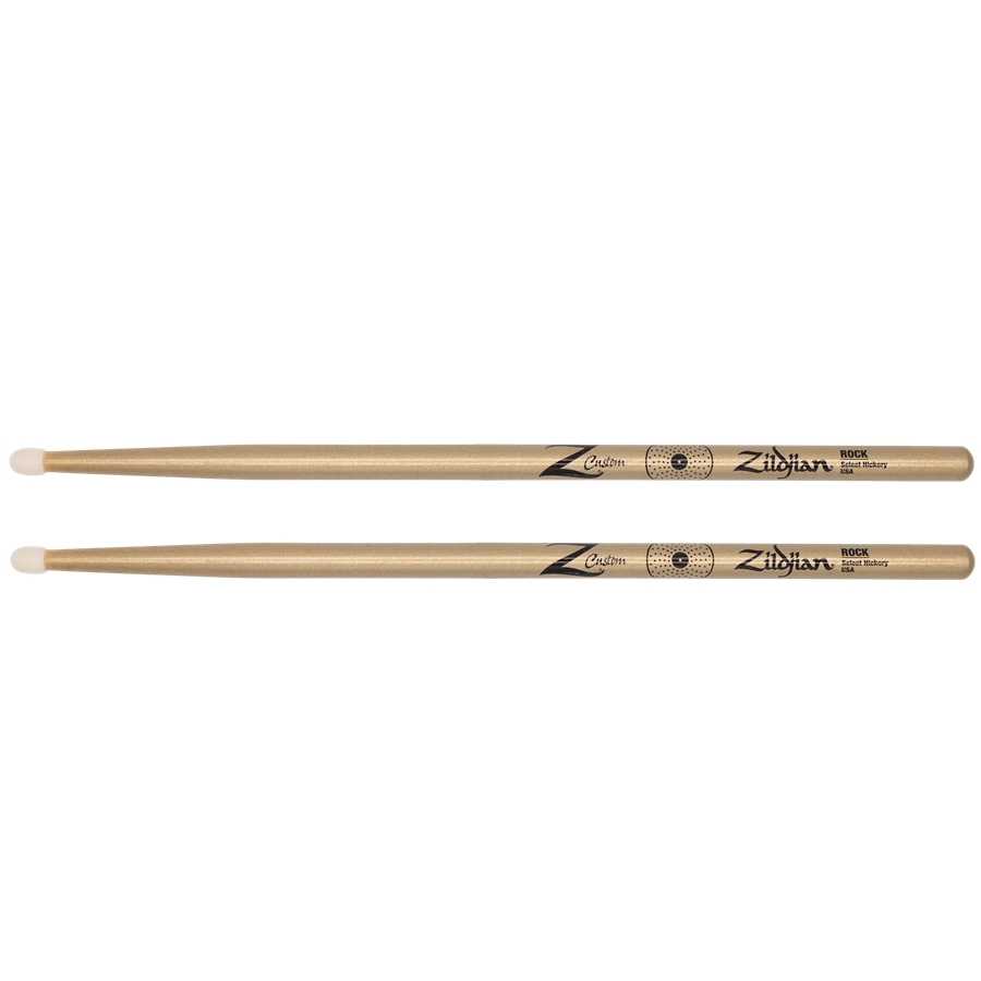 ZILDJAN Z CUSTOM LE DRUMSTICK COLLECTION ROCK GOLD CHROMA, NYLON TIP