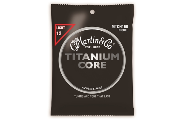 MARTIN MTCN160 TITANIUM CORE ACOUSTIC STRINGS LIGHT 12-55