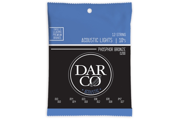 MARTIN D200 DARCO ACOUSTIC LIGHT 12-STRINGS PHOSPHOR BRONZE 10-47