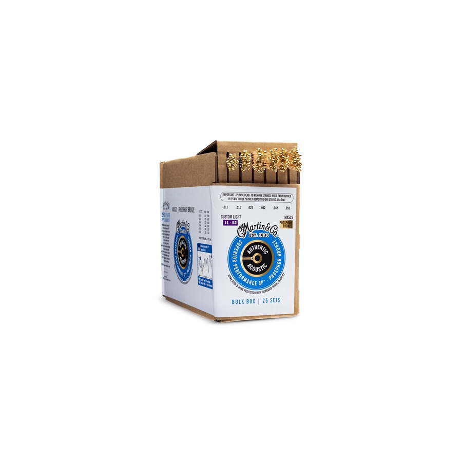 MARTIN MA535BULK AUTHENTIC SP CUSTOM LIGHT 11-52, BULK/25