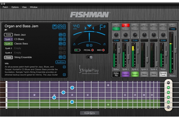 Fishman TriplePlay Wireless MIDI Guitar Controller (PRO-TRP-301)