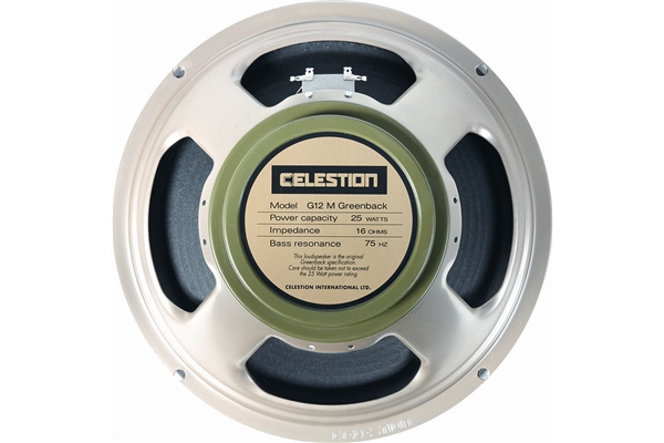 CELESTION CLASSIC G12M GREENBACK 25W 16OHM