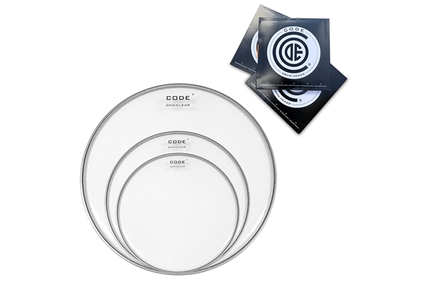 CODE HEADS DRUM DNA PACK DI PELLI TRASPARENTI - DNACL101216