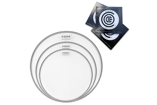 CODE HEADS DRUM DNA PACK DI PELLI TRASPARENTI - DNACL121316