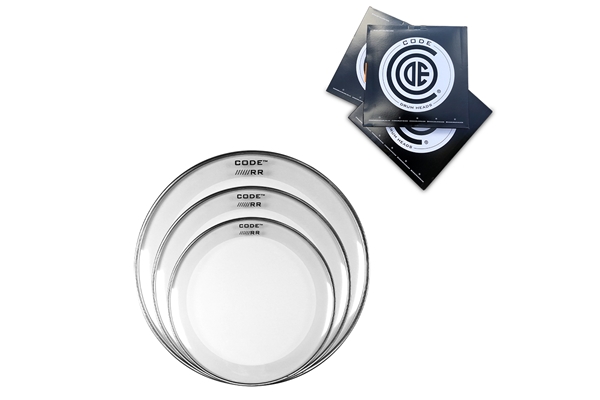 CODE HEADS DRUM RESO RING PACK DI PELLI TRASPARENTI - RRCL101214