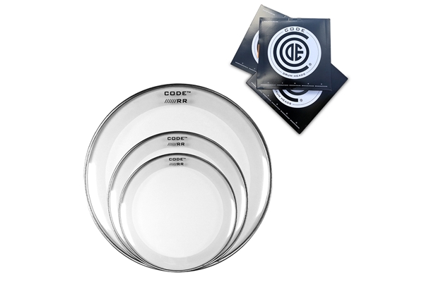 CODE HEADS DRUM RESO RING PACK DI PELLI TRASPARENTI - RRCL101216