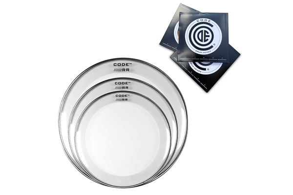 CODE HEADS DRUM RESO RING PACK DI PELLI TRASPARENTI - RRCL121316