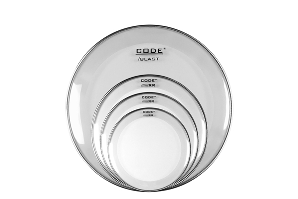 CODE HEADS DRUM RESO RING PACK DI PELLI TRASPARENTI - RRCL10121420