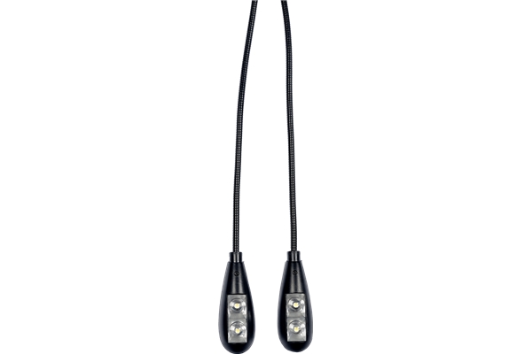 RTX LP2L 2 LAMPADE A CLIP FLESSIBILE PER LEGGIO (4 LED)