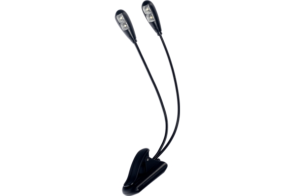 RTX LP2L 2 LAMPADE A CLIP FLESSIBILE PER LEGGIO (4 LED)