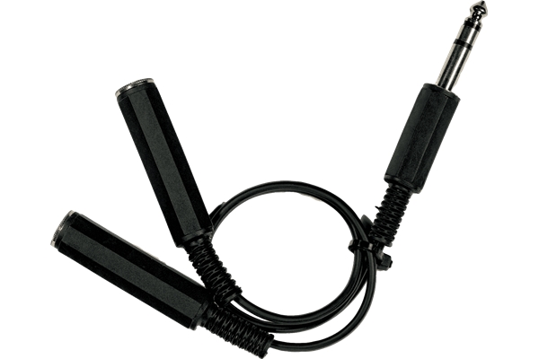 YELLOW B2FST CAVO Y STEREO 2X TS (MONO) FEMMINA/1X JACK TRS (STEREO)
