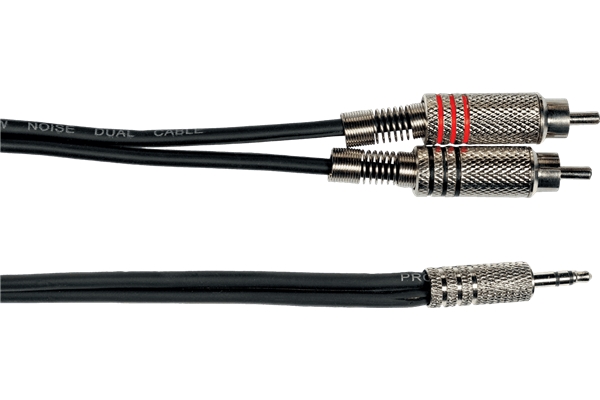 YELLOW K06M-3 CAVO SEGNALE 2X RCA MASCHIO/MINI JACK STEREO 3 M