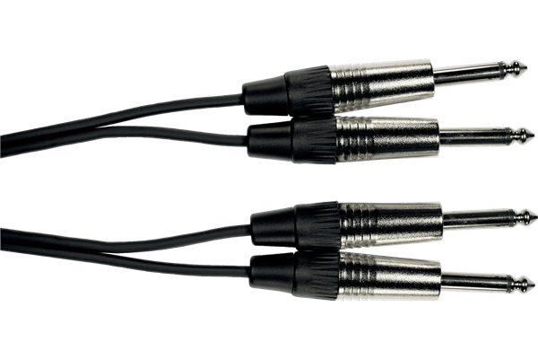 YELLOW K08-3 CAVO SEGNALE 2X JACK MONO/2X JACK MONO 3 M