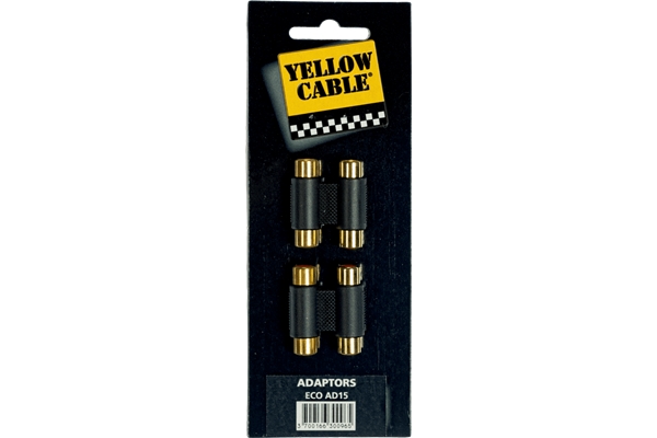 YELLOW AD15 ADATTATORE 2X RCA/2X RCA FEMMINA 2 PCS