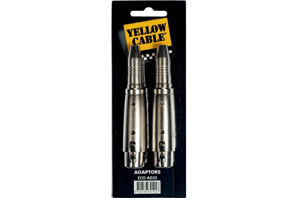 YELLOW AD23 ADATTATORE JACK TRS FEMMINA/XLR FEMMINA 2 PCS