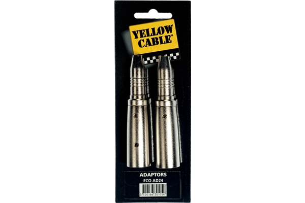 YELLOW AD24 ADATTATORE JACK TRS FEMMINA/XLR MASCHIO 2 PCS