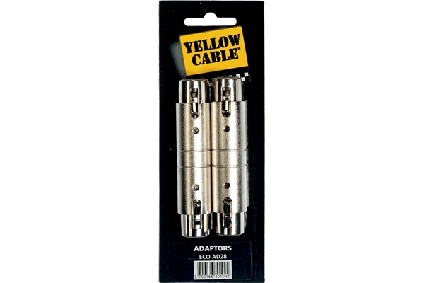 YELLOW AD28 ADATTATORE XLR/XLR FEMMINA 2 PCS