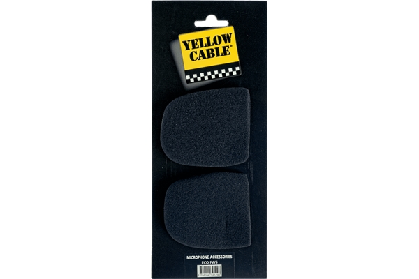 YELLOW FW5 CUFFIA ANTIVENTO PER MICROFONO 2 PCS