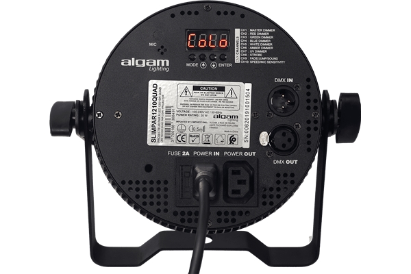 ALGAM SLIMPAR-1210-QUAD PROIETTORE PAR LED 12 X 10W RGBW