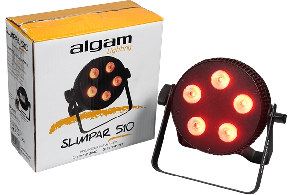 ALGAM SLIMPAR-510-HEX PROIETTORE PAR LED 5 X 10W RGBWAU