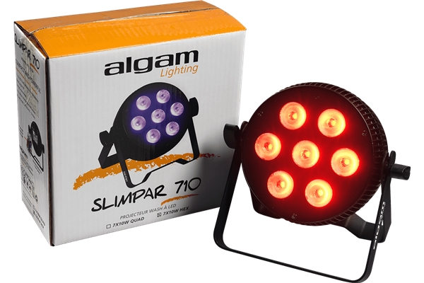 ALGAM SLIMPAR-710-HEX PROIETTORE PAR LED 7 X 10W RGBWAU