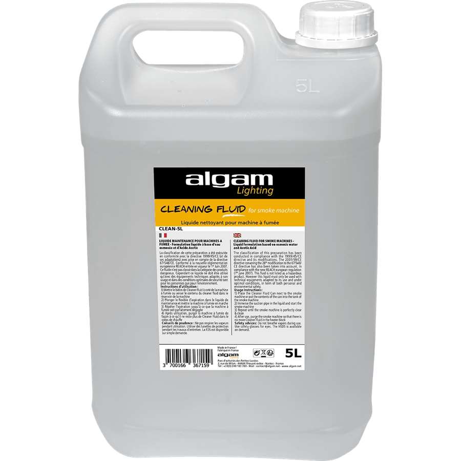 ALGAM CLEAN-5L LIQUIDO PULIZIA MACCHINA DEL FUMO 5L