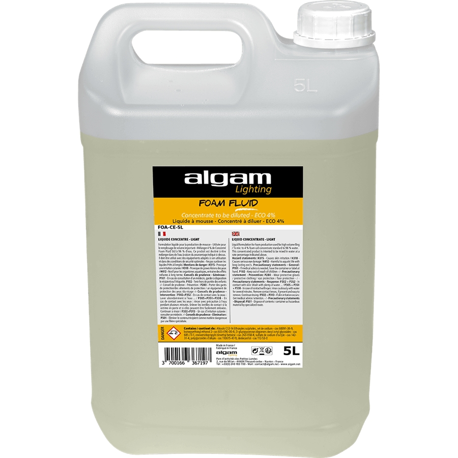 ALGAM FOA-CE-5L LIQUIDO SCHIUMOGENO CONCENTRATO ECO 4% 5L