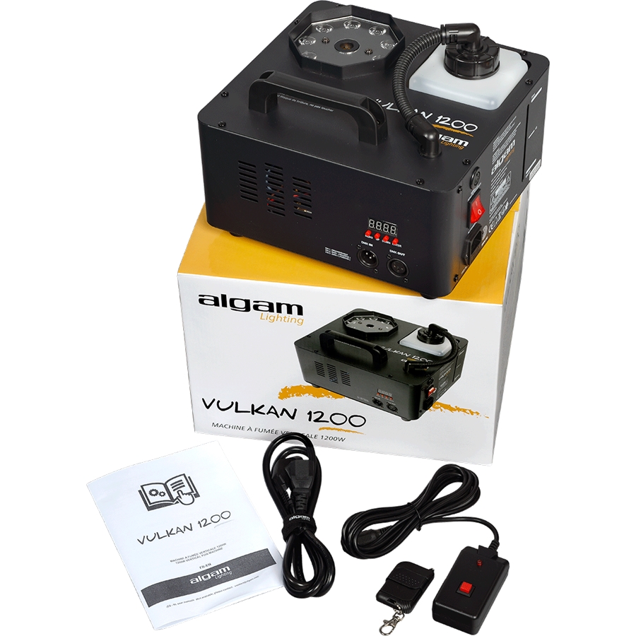 Algam vulkan1200 Macchina del Fumo Verticale 1200w - Music Shop Bellus