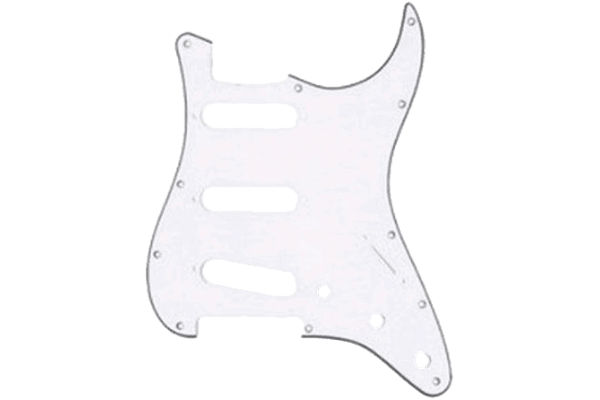 YELLOW EZ1100W BATTIPENNA 3 STRATI STRATOCASTER® STYLE BIANCO