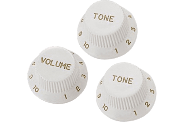 YELLOW EZ1215W MANOPOLE DI REGOLAZIONE STRATOCASTER® STYLE BIANCHE 3 PCS