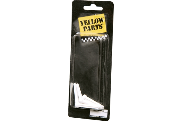 YELLOW EZ1410W PIN PONTE CHITARRA ACUSTICA BIANCHI 6 PCS