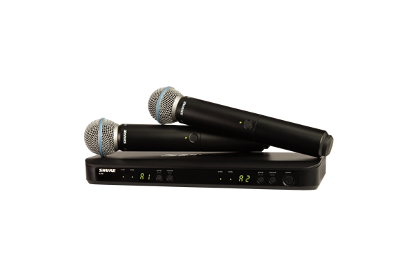 Shure BLX288E-B58 Ricevitore. 2x trasmettitori a gelato. 2x BETA58. (M17)