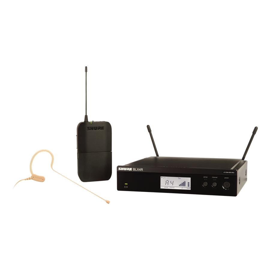 SHURE BLX14RE-MX53 SISTEMA WIRELESS BLX4RE, BLX1, MX153T-O-TQG. (M17)