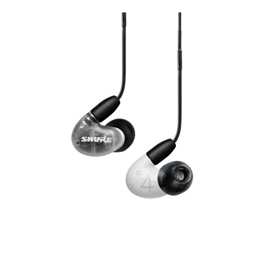 SHURE SE42HYW+UNI-EFS AONIC 4 AURICOLARI COLORE GRIGIO/BIANCO