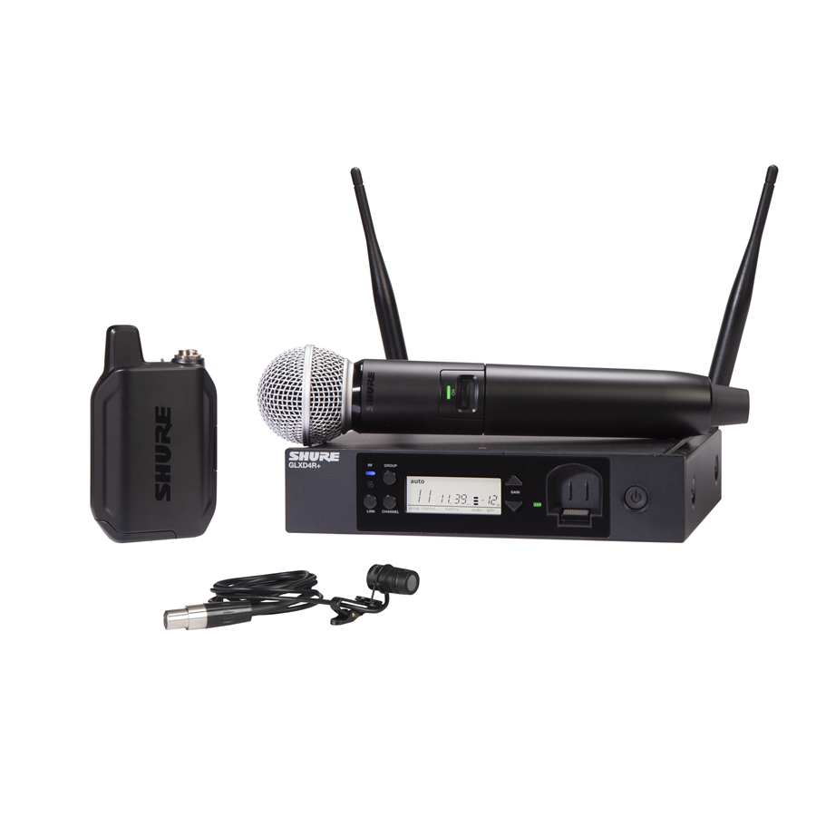 SHURE GLXD124R+ CON WL185 SISTEMA WIRELESS COMPLETO