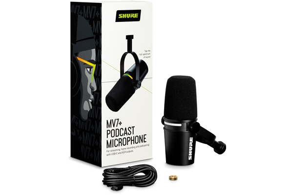 SHURE MV7+ BLACK