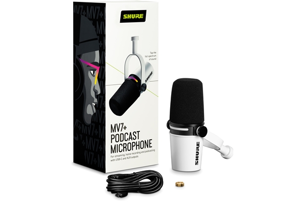 SHURE MV7+ WHITE