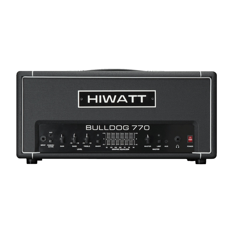 HIWATT BULLDOG 770 HEAD TESTATA PER BASSO 770 W