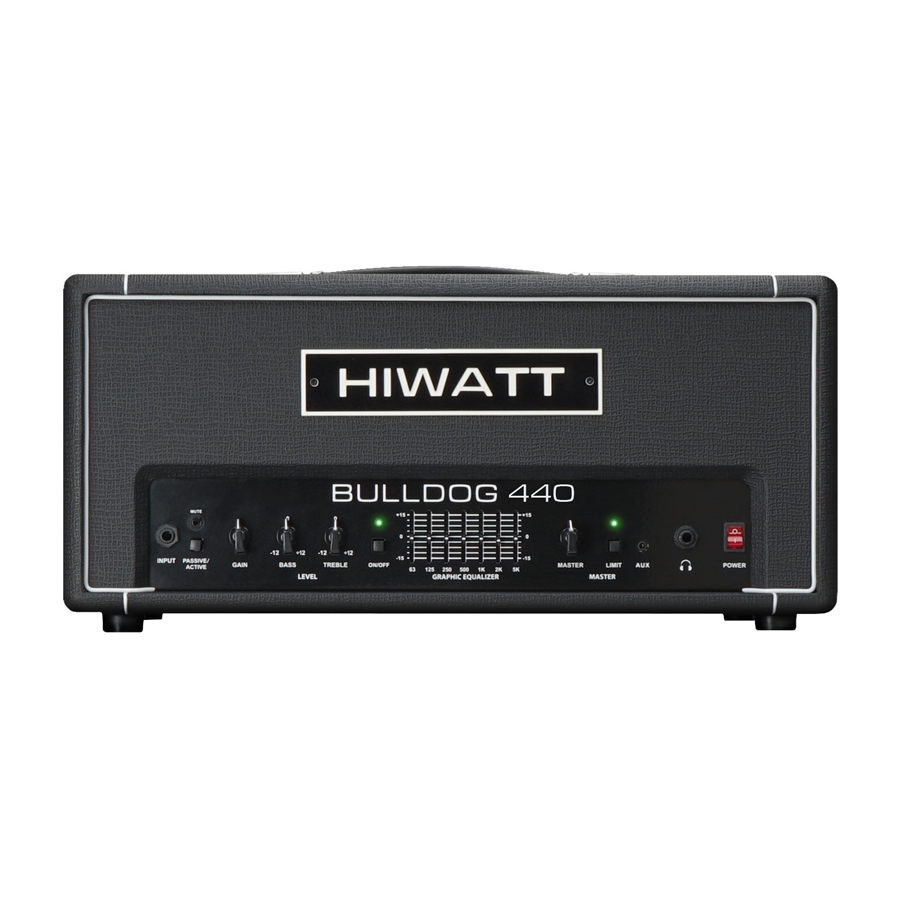 HIWATT BULLDOG 440 HEAD TESTATA PER BASSO 440 W